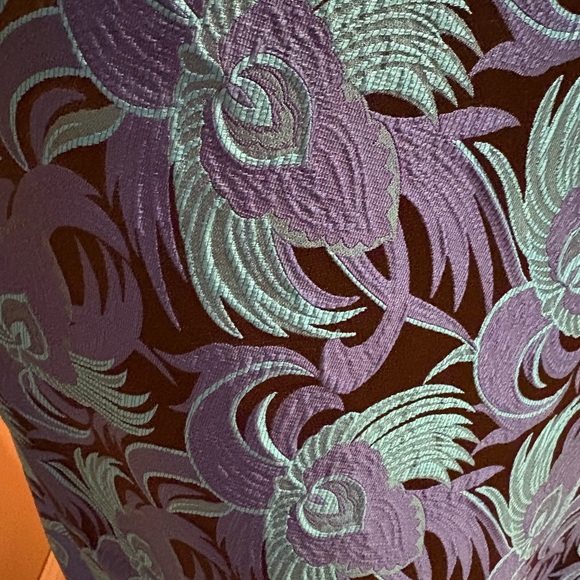 Badgley Mischka Formal Gown Embroidered Maxi Blue Sz 6 Dress Sleeveless - Picture 7 of 9